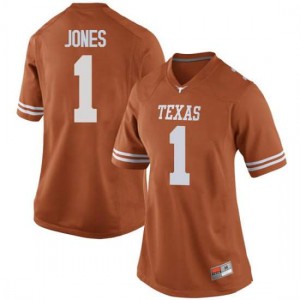 Women University of Texas #1 Andrew Jones Orange Game High School Jerseys 160093-307