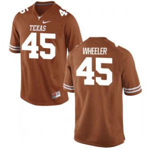Youth Longhorns #45 Anthony Wheeler Tex Orange Authentic Official Jerseys 216265-552