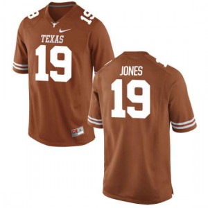 Men University of Texas #19 Brandon Jones Tex Orange Authentic Player Jerseys 190360-201
