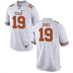 Youth Texas Longhorns #19 Brandon Jones White Limited Stitched Jersey 278829-951