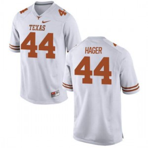 Men Longhorns #44 Breckyn Hager White Authentic Stitch Jersey 607700-300