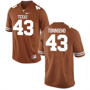 Youth University of Texas #43 Cameron Townsend Tex Orange Replica Embroidery Jersey 408055-707