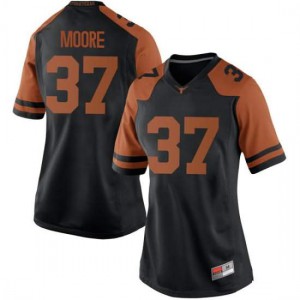 Women's UT #37 Chase Moore Black Replica Embroidery Jersey 261419-945