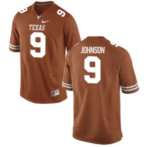 Men UT #9 Collin Johnson Tex Orange Authentic Stitch Jerseys 600409-561