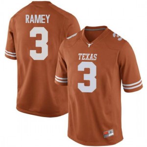Mens Texas Longhorns #3 Courtney Ramey Orange Game NCAA Jerseys 142355-932