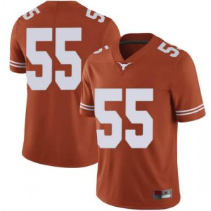 Men's Texas Longhorns #55 D'Andre Christmas-Giles Orange Limited Embroidery Jersey 390353-507