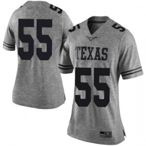 Womens Longhorns #55 D'Andre Christmas-Giles Gray Limited Stitch Jerseys 261659-235
