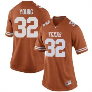 Women University of Texas #32 Daniel Young Orange Game High School Jersey 240843-164