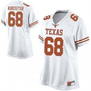 Women University of Texas #68 Derek Kerstetter White Replica Official Jersey 848529-226