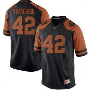 Men Texas Longhorns #42 Femi Yemi-Ese Black Game Official Jersey 904852-892