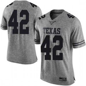 Men's Texas Longhorns #42 Femi Yemi-Ese Gray Limited Official Jersey 387831-264