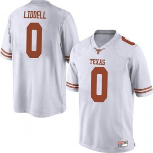 Men Texas Longhorns #0 Gerald Liddell White Game Embroidery Jersey 884512-255