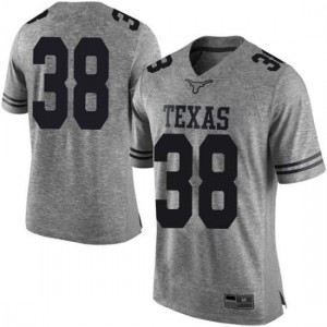 Mens University of Texas #38 Jack Geiger Gray Limited Embroidery Jerseys 625282-976