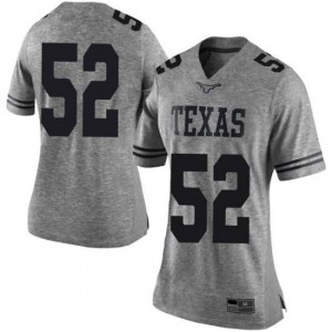 Womens University of Texas #52 Jackson Hanna Gray Limited Official Jersey 193525-192