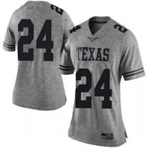 Women Texas Longhorns #24 Jarmarquis Durst Gray Limited Official Jersey 964794-390