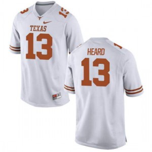Women's University of Texas #13 Jerrod Heard White Authentic Stitched Jersey 613364-598