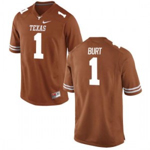 Women's University of Texas #1 John Burt Tex Orange Game High School Jerseys 673336-617