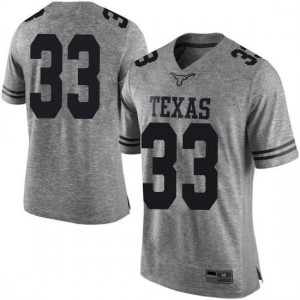 Men's University of Texas #33 Kamaka Hepa Gray Limited Stitched Jersey 720178-326