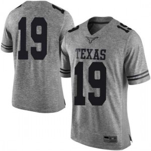 Mens Texas Longhorns #19 Kartik Akkihal Gray Limited Stitched Jersey 379809-994