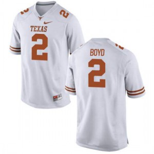 Youth University of Texas #2 Kris Boyd White Game NCAA Jerseys 778699-128