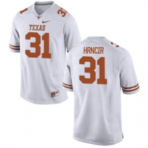 Youth Longhorns #31 Kyle Hrncir White Limited Stitched Jersey 641566-977