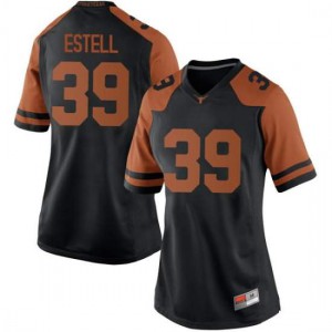 Women's University of Texas #39 Montrell Estell Black Game Player Jersey 819326-328