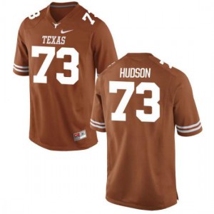 Men's Longhorns #73 Patrick Hudson Tex Orange Authentic Player Jerseys 417987-786