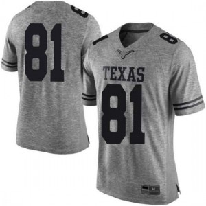 Men University of Texas #81 Reese Leitao Gray Limited Stitched Jersey 309378-402