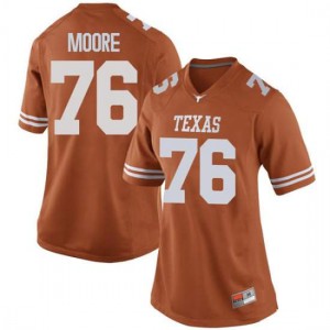 Women Texas Longhorns #76 Reese Moore Orange Game Stitched Jerseys 890492-904