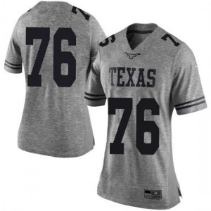 Womens UT #76 Reese Moore Gray Limited High School Jersey 403024-969