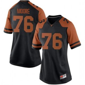 Womens UT #76 Reese Moore Black Replica Official Jersey 407319-532