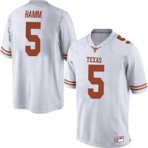 Mens UT #5 Royce Hamm Jr. White Game Stitched Jersey 647031-621