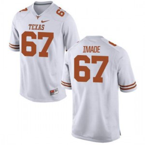 Youth Texas Longhorns #67 Tope Imade White Replica Stitch Jerseys 665922-109