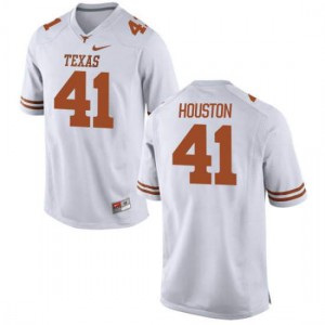 Womens Longhorns #41 Tristian Houston White Authentic Official Jerseys 930959-716