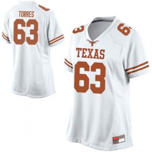 Womens UT #63 Troy Torres White Game Stitched Jerseys 870894-570
